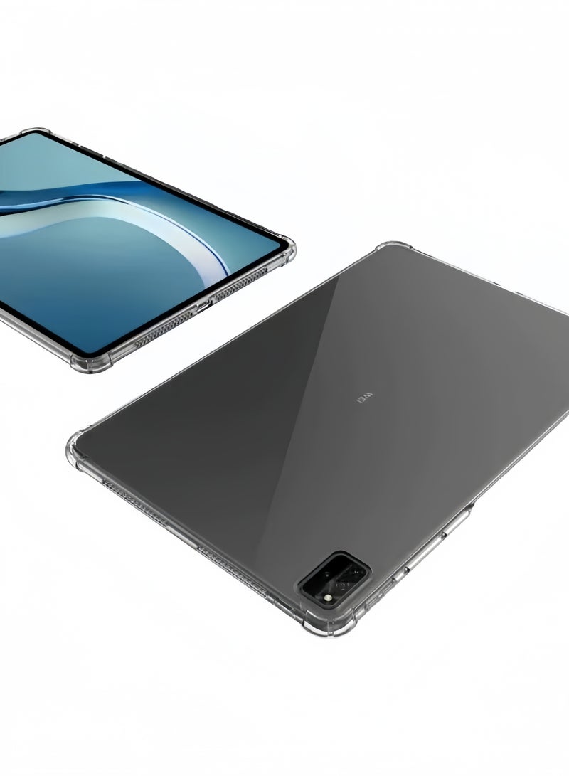 Case Compatible with Huawei MatePad Pro 12.6 Transparent Soft TPU Anti Slip Back Cover - Image 2