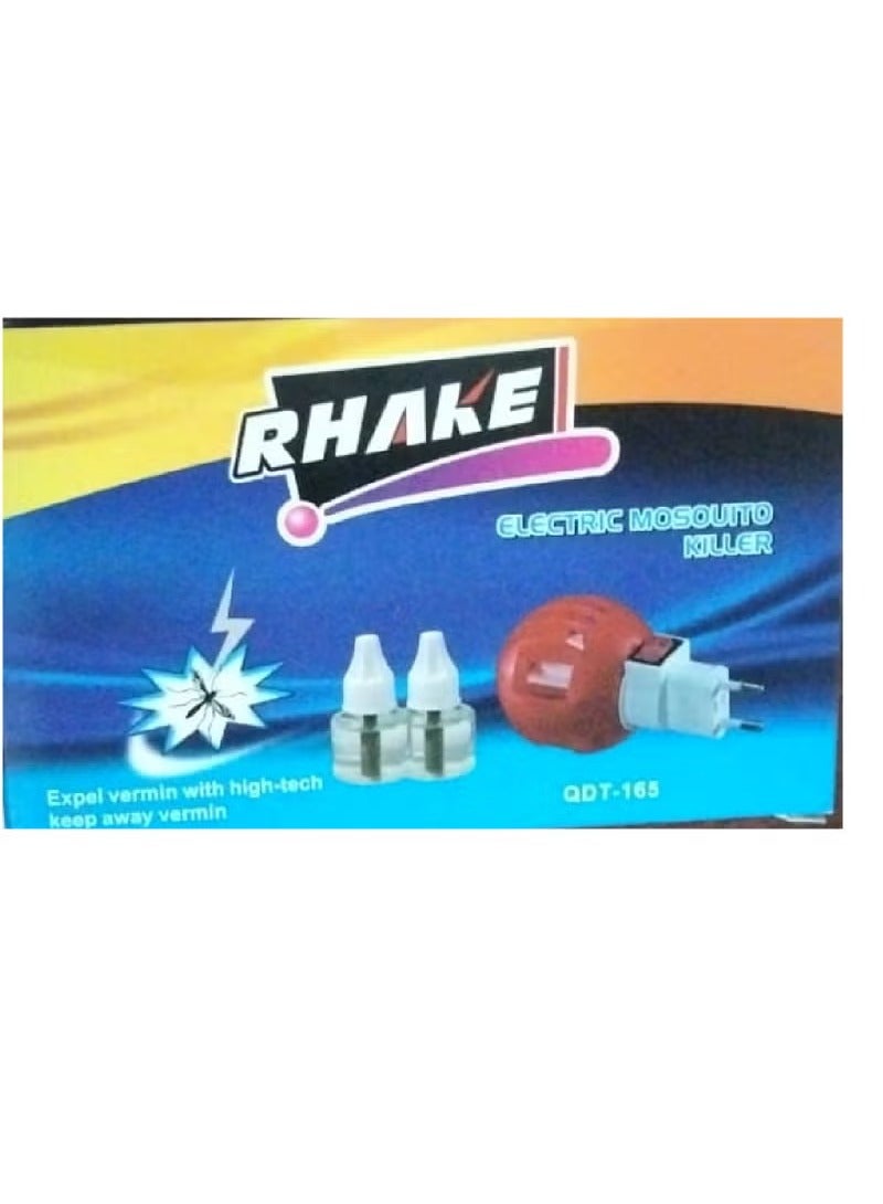 Rhake Mosquito Repellent Device with 2 Bottles of Liquid (Multi-Colored)