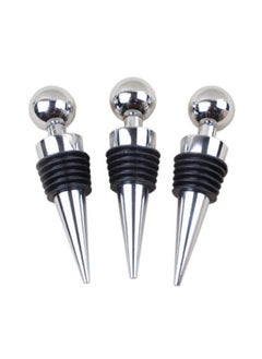 NIBEMINENT Eco-Friendly Plastic Silver-Plated Wine Stopper 