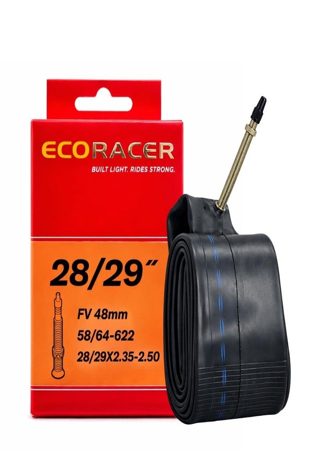 FCCRACING Ralson ECORACER Bicycle Tube 28/29 * 2.35-2.50 | Presta Valve 48mm | Premium Butyl Rubber Inner Tube for Bicycle (Pack of 1) - Image 1