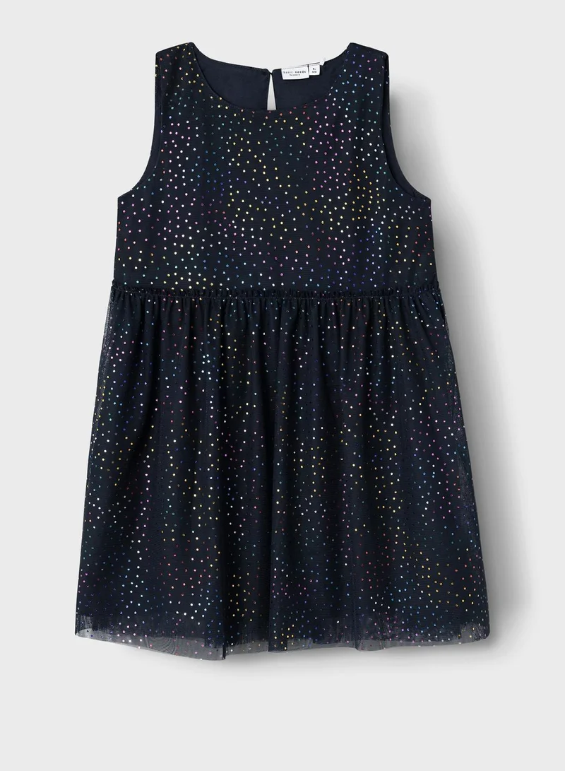 NAME IT Kids Printed Midi Dress