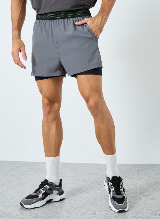 ستايلي اكتيف شورت تمرين 2 في 1 - Image 1