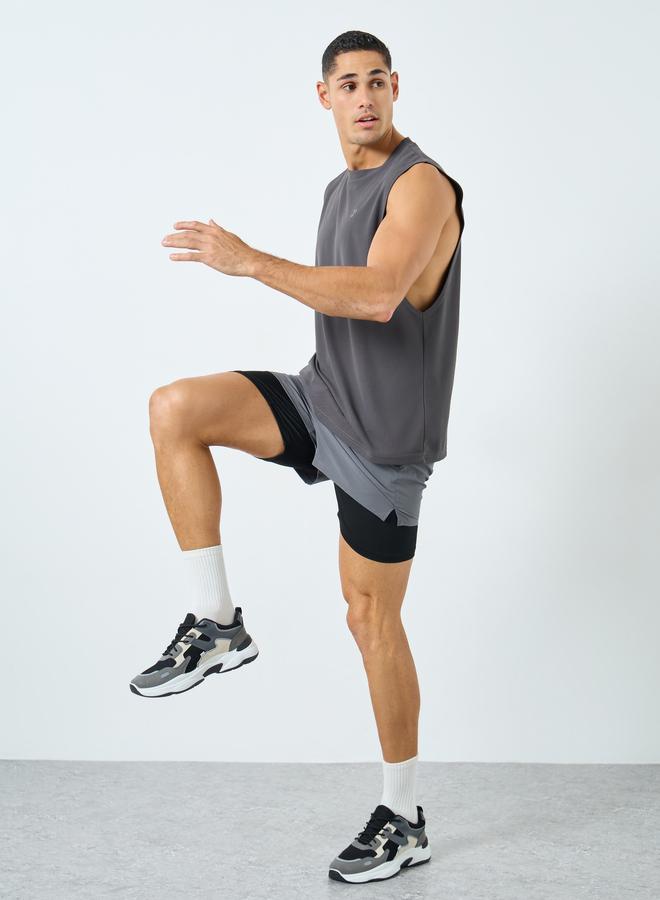 ستايلي اكتيف شورت تمرين 2 في 1 - Image 2