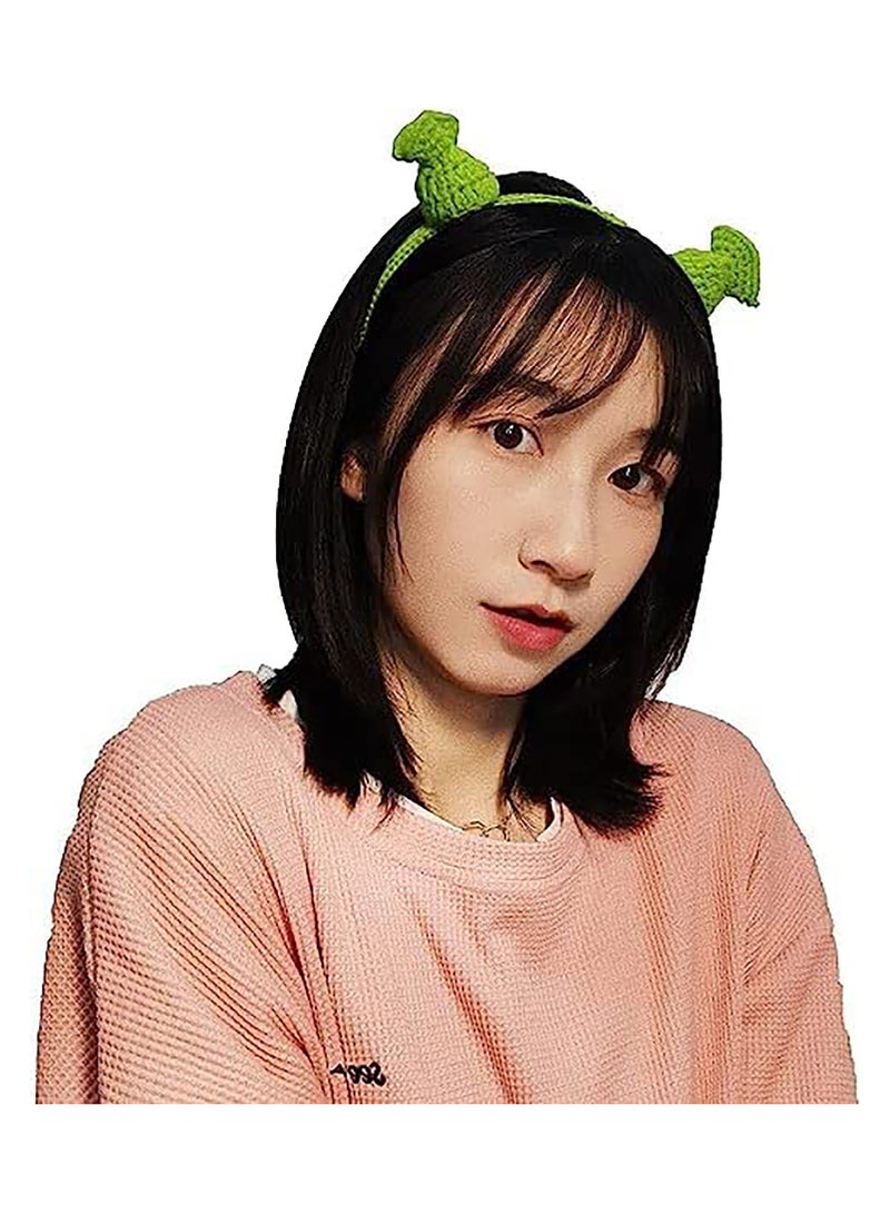 SYOSI Shrek Headband with Ears, Cute Dressing Up Ears, Halloween Cosplay Prop Party Theme Costume Unisex - Image 5