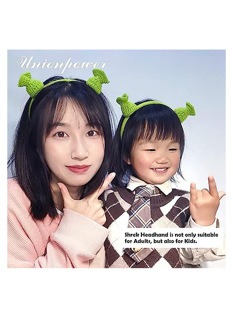 SYOSI Shrek Headband with Ears, Cute Dressing Up Ears, Halloween Cosplay Prop Party Theme Costume Unisex - Image 4