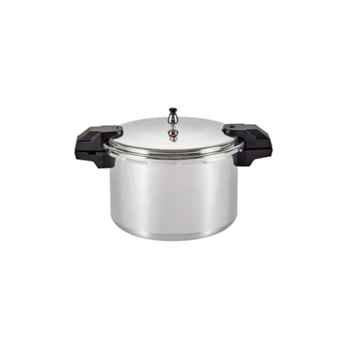 Mirro 92116 Polished Aluminum 5 / 10 / 15-PSI Pressure Cooker / Canner Cookware, 16-Quart, Silver - Image 1