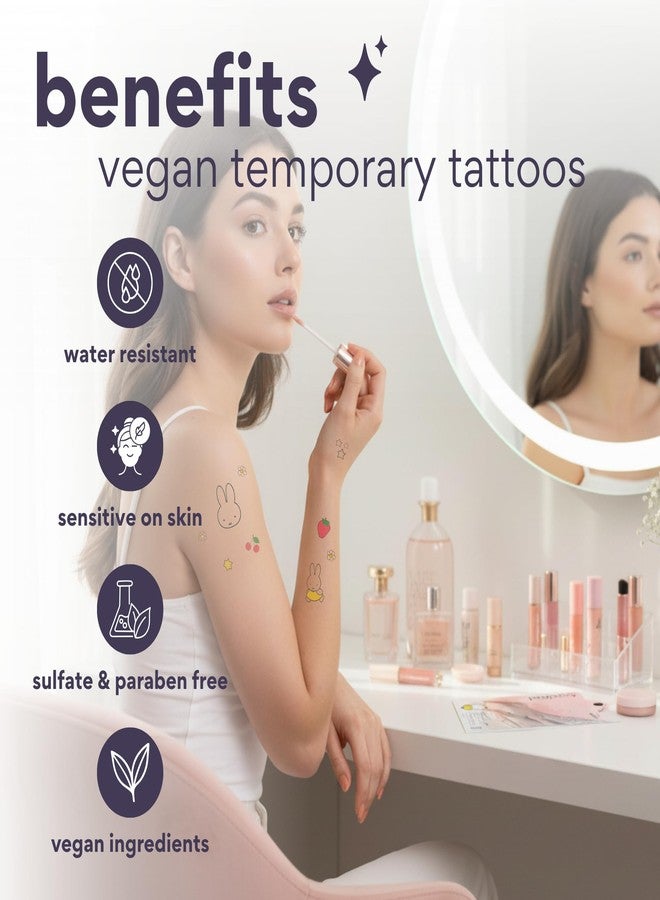 dearcloud Miffy & Friends Temporary Tattoos - Vegan Ink, 20+ Designs - Image 4