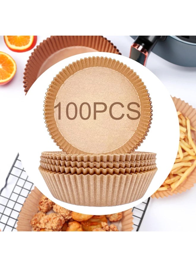 مقلاة هوائية من 200 بطانة ورقية غير لاصقة للاستخدام مرة واحدة لمقلاة القلي والفرن والميكروويف ومقلاة الهواء الساخن - Image 2