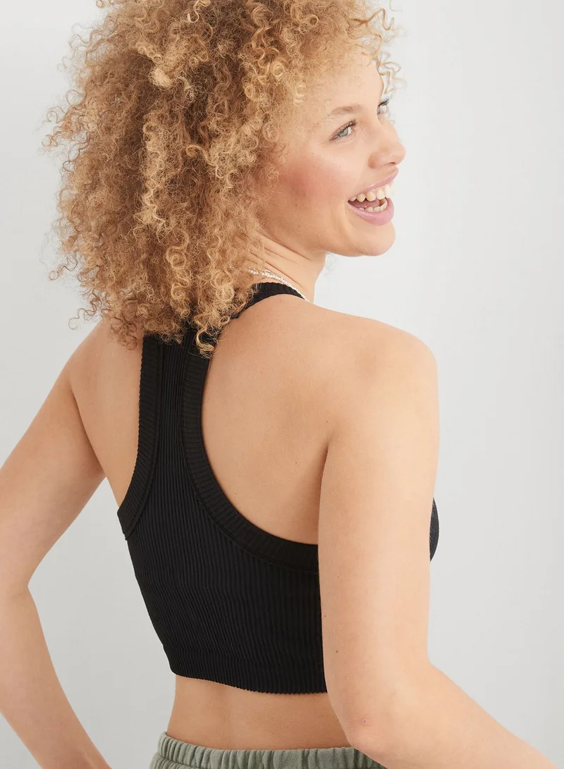 Aerie Ribbed Knitted Bra Top