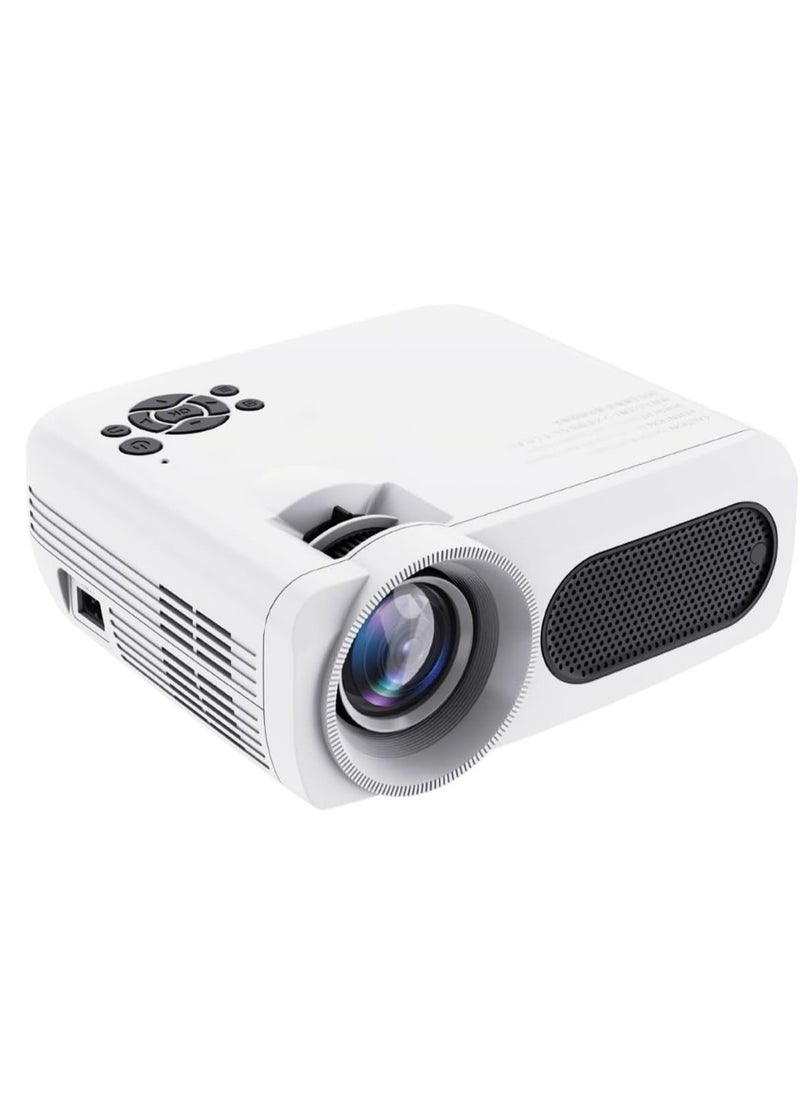 Mi VAZA - Portable Projector, 8k Video HD Resolution Smart Projector With With 1400 Lumens, USB Mini Outdoor Movie Projector, Led Video Smart Home Theater Projectors For Home Office, (1pc, White 5) - Image 1