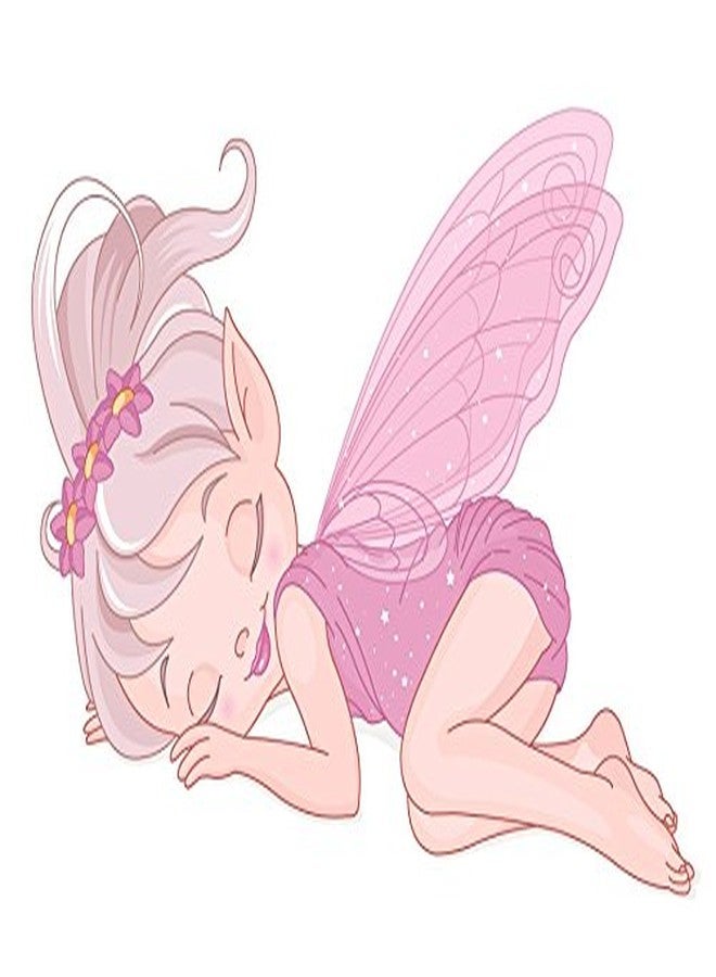 Asmi Collections PVC Wall Stickers Beautiful Sleeping Fairy Angel - Image 1