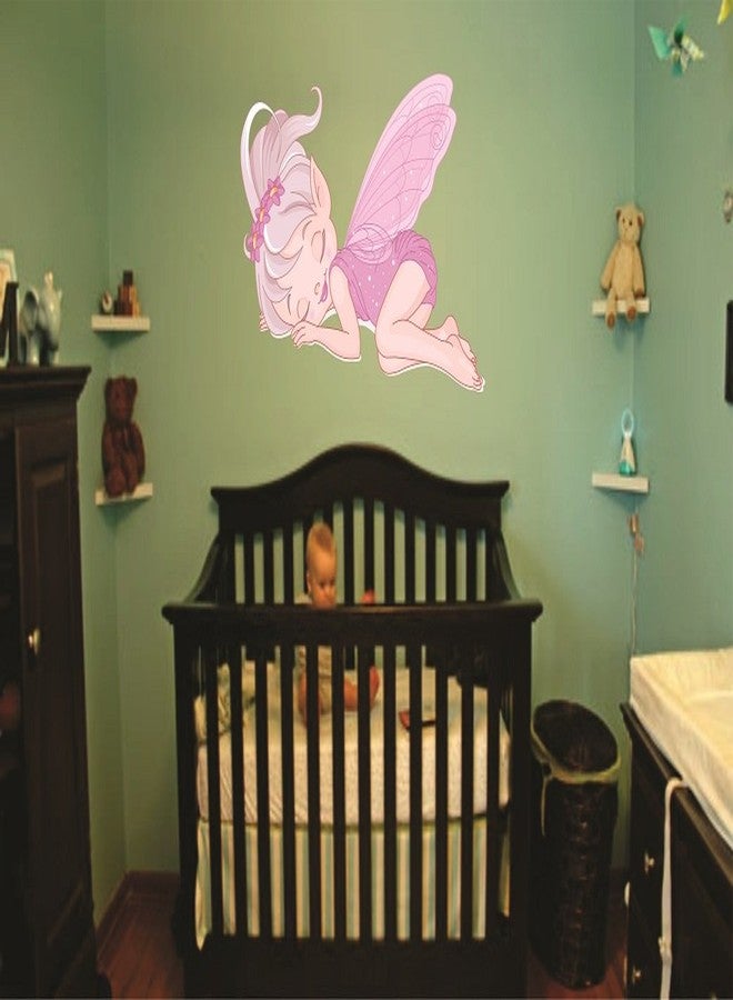 Asmi Collections PVC Wall Stickers Beautiful Sleeping Fairy Angel - Image 2