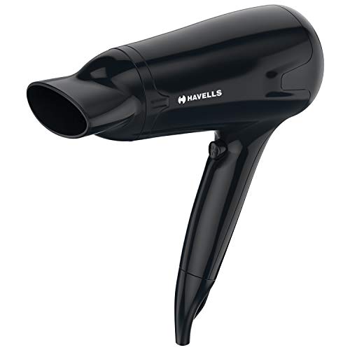 Havells HD3162 Men's 1565 Watts Powerful Hair Dryer with Thin Concentrator and Cool Shot Button; Heat Balance Technology (Black) - Image 1