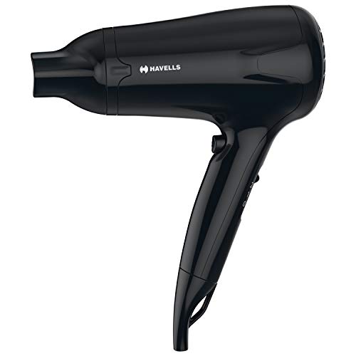 Havells HD3162 Men's 1565 Watts Powerful Hair Dryer with Thin Concentrator and Cool Shot Button; Heat Balance Technology (Black) - Image 2