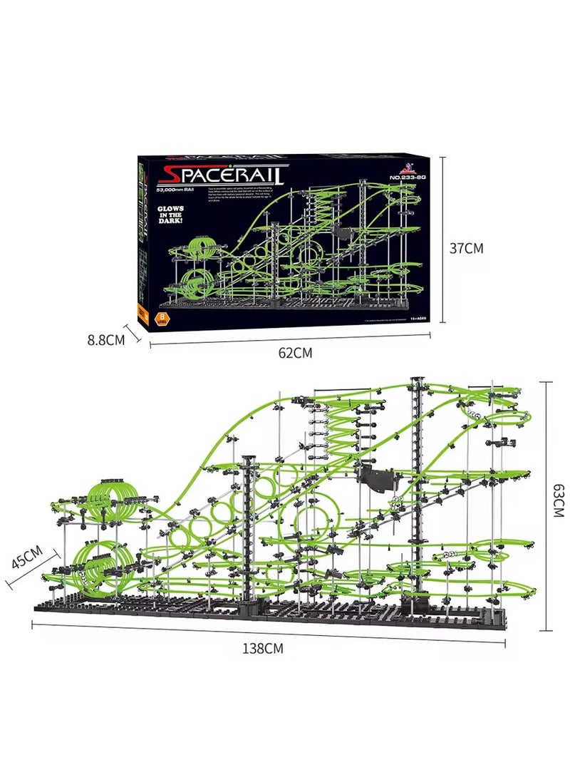 SPACERAIL 1377Pcs Spacerail Luminous Roller Coaster Ball Set Children Toy Education Model Science Experiment Creative Building Block Toy - Image 2