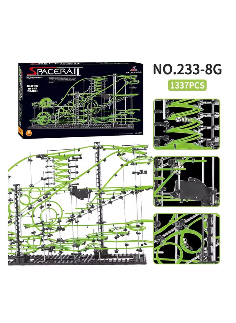 SPACERAIL 1377Pcs Spacerail Luminous Roller Coaster Ball Set Children Toy Education Model Science Experiment Creative Building Block Toy - Image 4