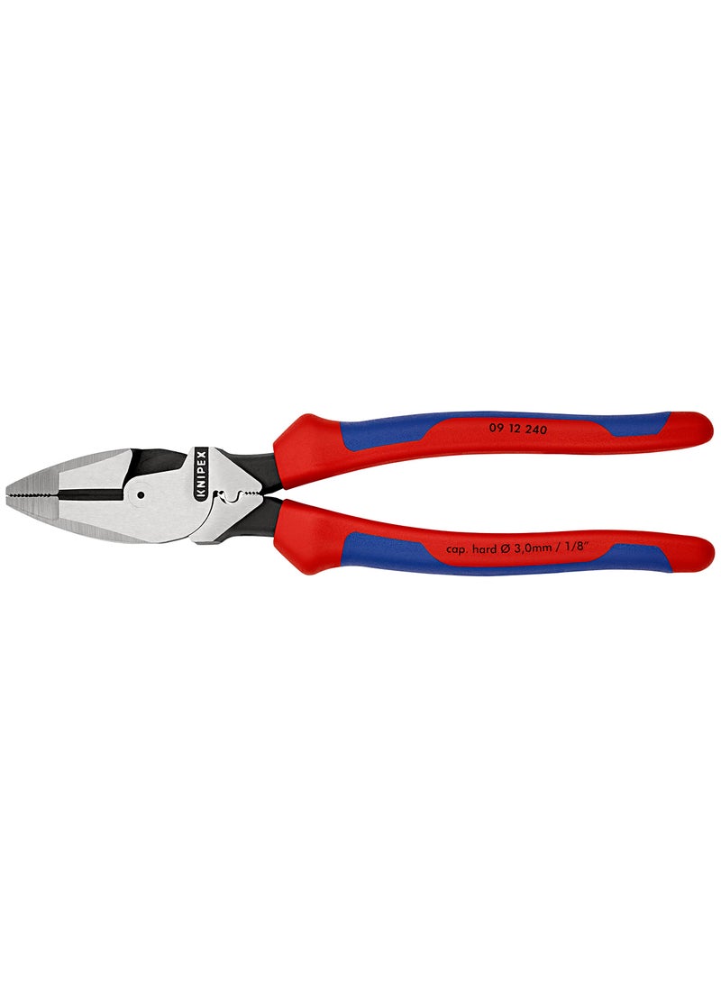 KNIPEX Knipex 09 12 240 9.5-Inch Ultra-High Leverage Lineman's Pliers with Fish Tape Puller and Crimper  - Image 2