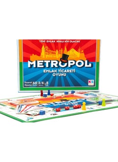 Apexma Metropol Real Estate Trading Board Game - Fun Real Estate Trading Board Game  - Image 1