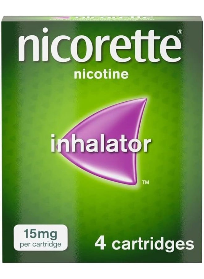 nicorette 15MG Inhalator Nicotine, 4 Cartridges - Image 1