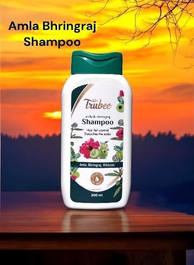 Trubee Amla&Bhringraj Shampoo | Hair Fall Control | Detoxifies the Scalp | 200ml - Image 3