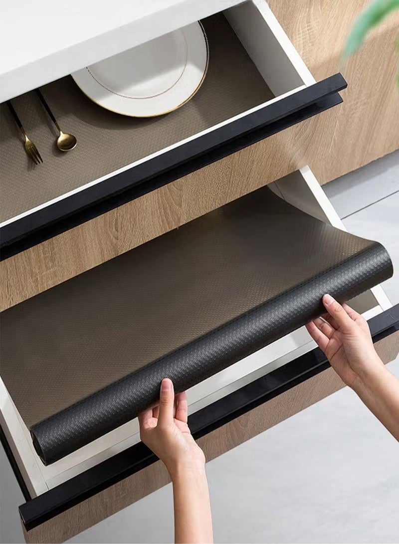 1 Roll Non-Slip Kitchen Cabinet Liner – Waterproof, Moisture-Proof, and Dust-Proof Shelf and Drawer Mat – Cut-to-Fit Pad for Kitchen Cabinets, Refrigerators, Bathrooms, and Dresser Drawers – Ideal for Organizing, Protecting Surfaces, and Maintaining Cleanliness – Durable, Washable, and Easy to Clean - Image 1