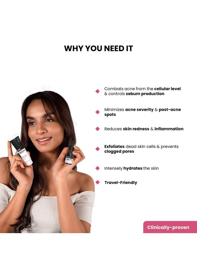 ثريفيكو مجموعة Goodbye Acne™️ | مصل (10 مل) وغسول للوجه (25 مل) | يقلل من حب الشباب وعلامات حب الشباب والدهون | مع الدياكنيميد™ وحمض الأزيليك وبندق الساحرة والنياسيناميد | غير مجفف ومرطب | مناسب للسفر - Image 5