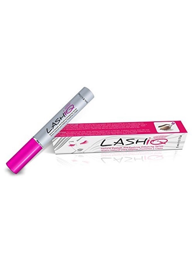 Lipogaine Eyelash Growth Serum (5 ml), Natural Lash & Eyebrow Enhancing Product, With Octatein Complex, Biotin, Hyaluronic Acid, Tea Extract, Vitamin and More- lashiq
