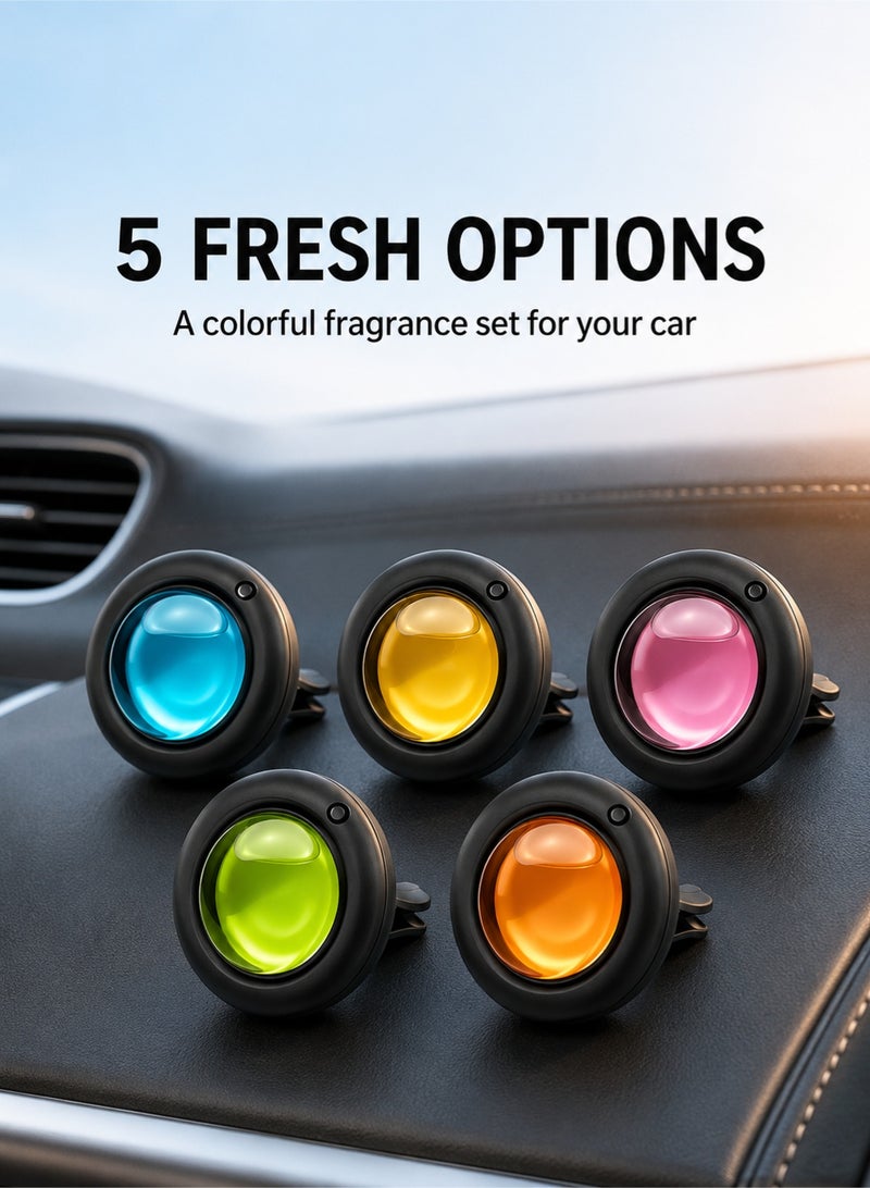 fdsport 5-Pack Car Air Fresheners, Clip-On Diffusers for Car Vents, Long-Lasting Fragrance, Safe and Non-toxic, Suitable for Cars, Air Conditioners, And Fans. Premium Long-Lasting Light Fragrance, Car Interior Accessories, Suitable for Homes, Bathrooms, Wardrobes, And Car Dashboards. - Image 5