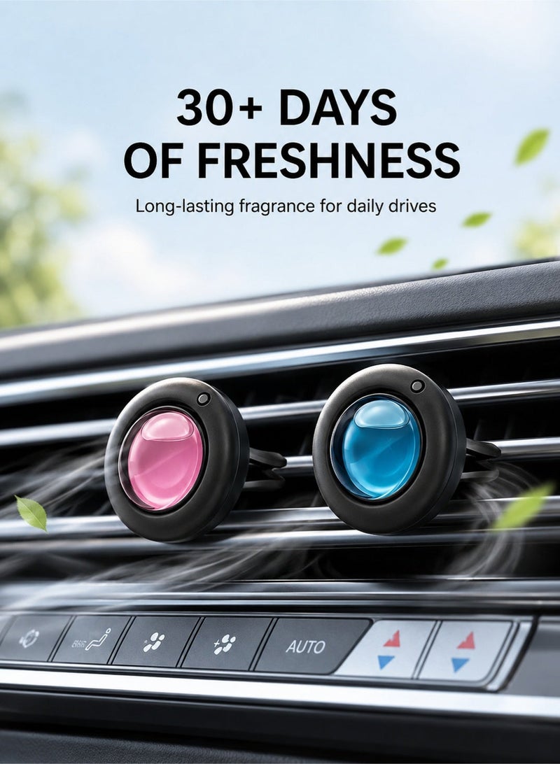 fdsport 5-Pack Car Air Fresheners, Clip-On Diffusers for Car Vents, Long-Lasting Fragrance, Safe and Non-toxic, Suitable for Cars, Air Conditioners, And Fans. Premium Long-Lasting Light Fragrance, Car Interior Accessories, Suitable for Homes, Bathrooms, Wardrobes, And Car Dashboards. - Image 2