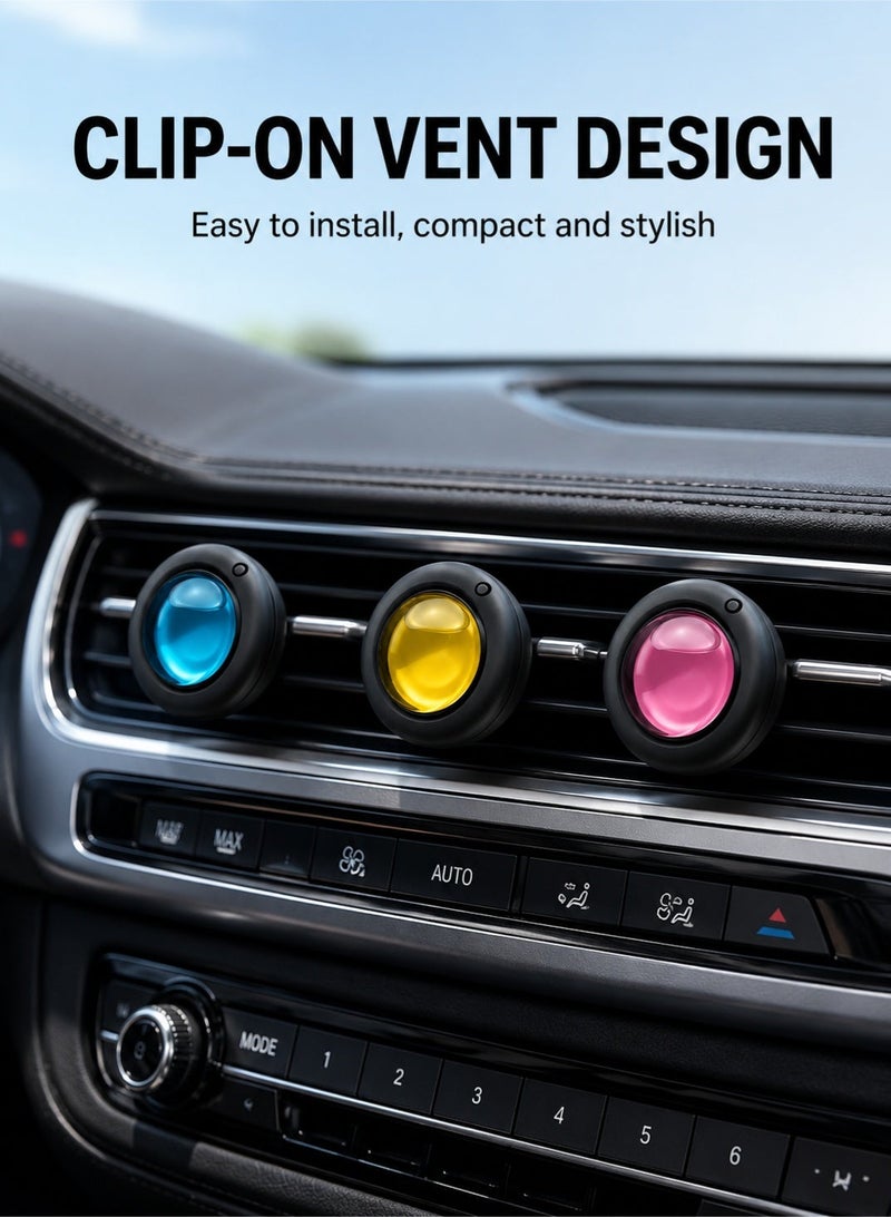 fdsport 5-Pack Car Air Fresheners, Clip-On Diffusers for Car Vents, Long-Lasting Fragrance, Safe and Non-toxic, Suitable for Cars, Air Conditioners, And Fans. Premium Long-Lasting Light Fragrance, Car Interior Accessories, Suitable for Homes, Bathrooms, Wardrobes, And Car Dashboards. - Image 3