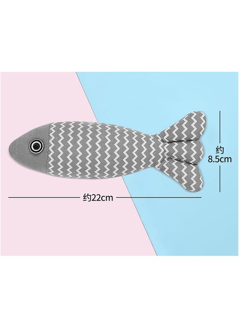 Pet Cat Catnip Toy Fish-Stimulating Cats' Scratch and Bite Resistance Through Odor