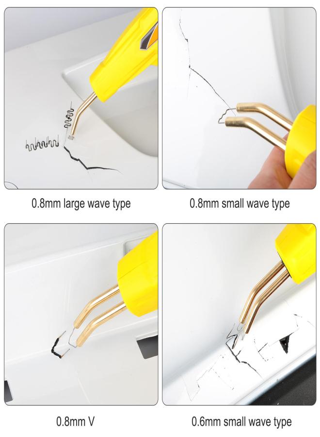 Universal 100 Pcs/Set Precut 0.6mm-0.8mm Hot Wave Flat Staples For Plastic Stapler Repair Welder repair tool - Image 2