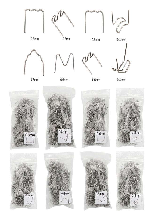 Universal 100 Pcs/Set Precut 0.6mm-0.8mm Hot Wave Flat Staples For Plastic Stapler Repair Welder repair tool - Image 4