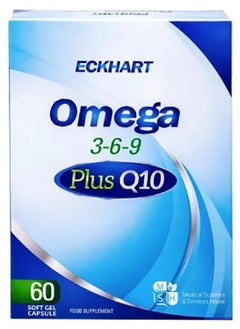 Omega 3-6-9 Plus Q10, 60 Capsules