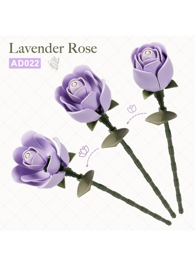 ROBOTIME ROKR Floral Art Series Single Flower – Lavender Rose - Image 4