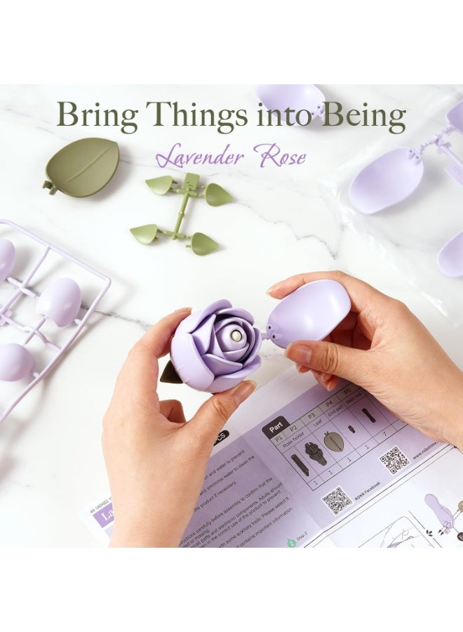ROBOTIME ROKR Floral Art Series Single Flower – Lavender Rose - Image 5