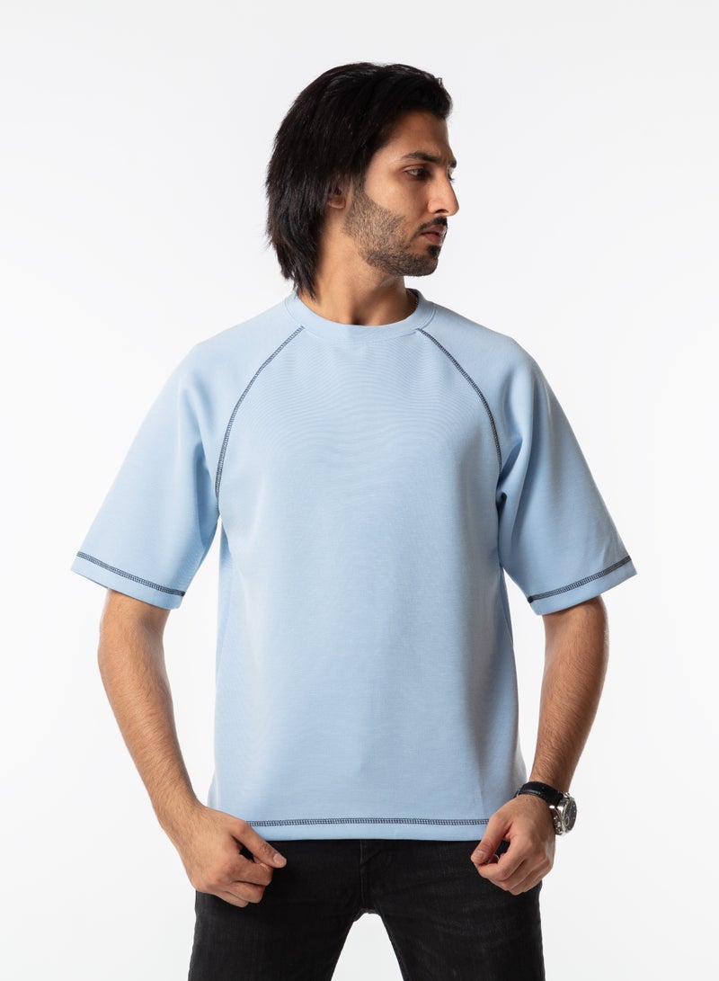 Dayton Oversized Plain T-Shirt for Men - Casual Crew Neck Short Sleeve - Image 2