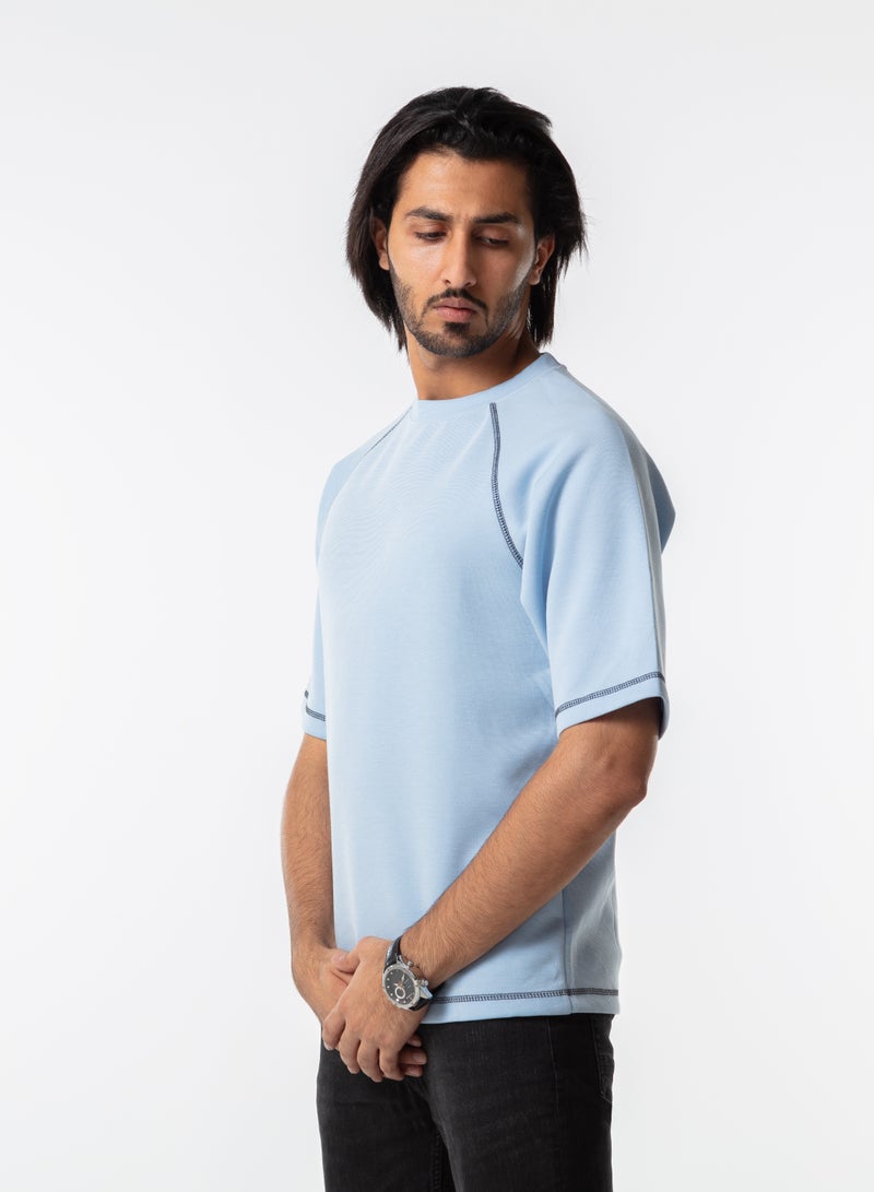 Dayton Oversized Plain T-Shirt for Men - Casual Crew Neck Short Sleeve - Image 1