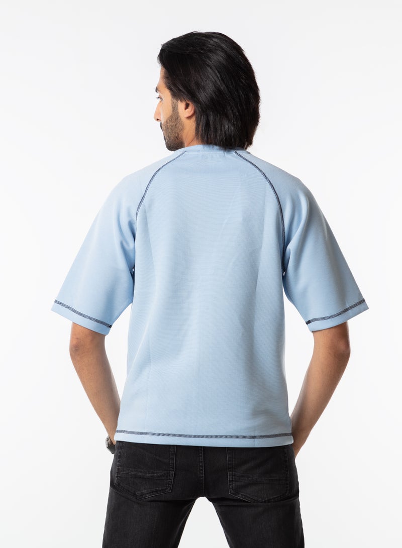 Dayton Oversized Plain T-Shirt for Men - Casual Crew Neck Short Sleeve - Image 3