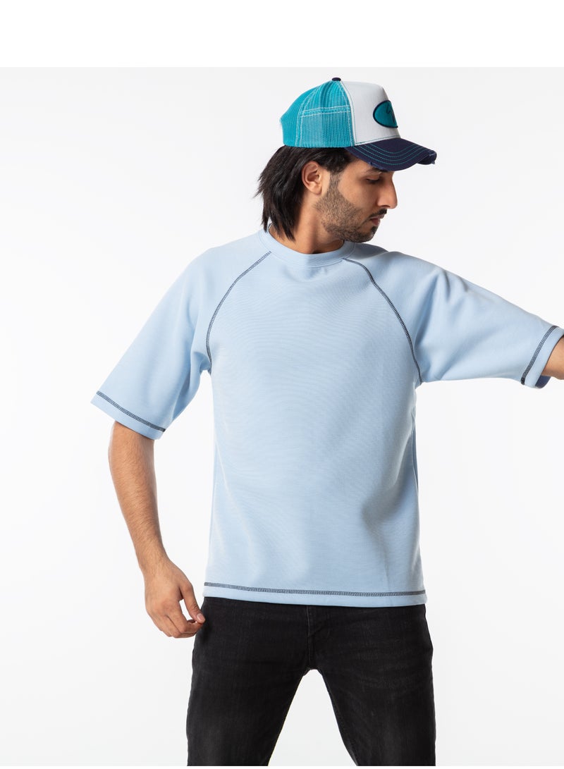 Dayton Oversized Plain T-Shirt for Men - Casual Crew Neck Short Sleeve - Image 4