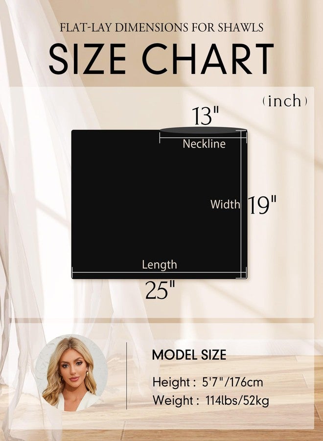 PULI Women Capri Poncho Sweater Slimming Fit Cropped Versatile Shawl Soft Knit Wraps Cowl Neck Short Tops Black - Image 4