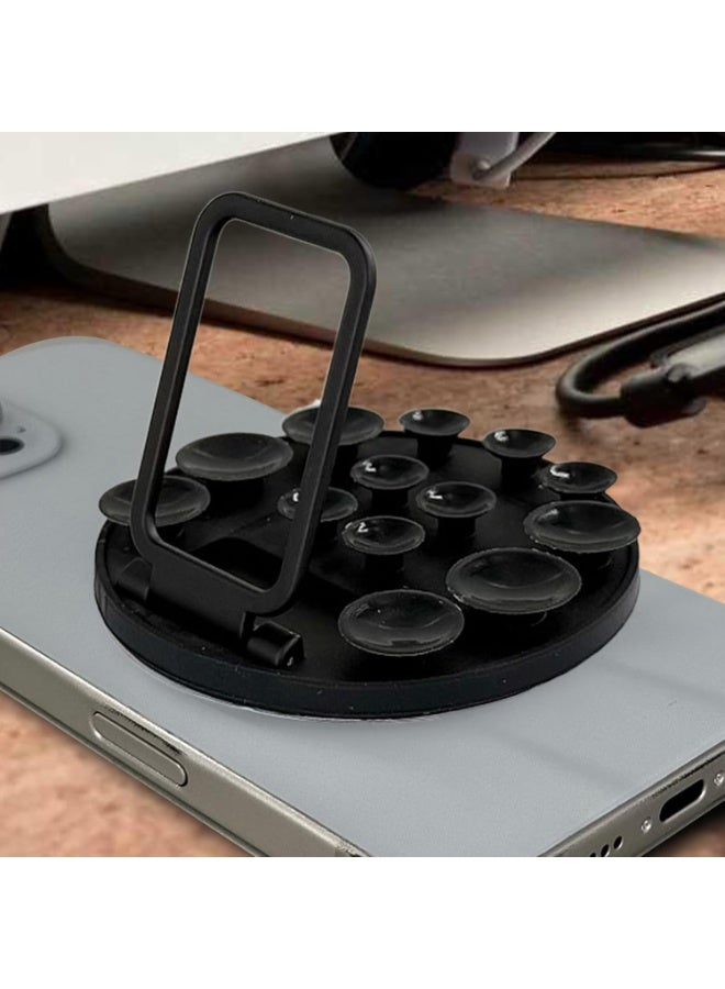 Suction Cup Phone Mount,Phone Case Mount Silicone Cellphone Grip - Anti-Slip Electronic Holder Cellphone Stand for Dashboard Center Console Offices - Image 4