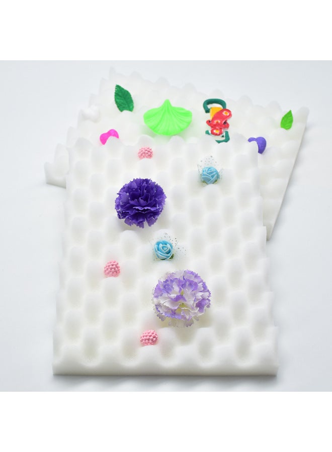 2p Wave Sponge Pad 5 Hole 12 Hole Pad Baking Fold Cake Tool Sugar Flower Drying Setting Foam Pad Spot-Specifications:5 Hole Pad (powder + Green) - Image 4