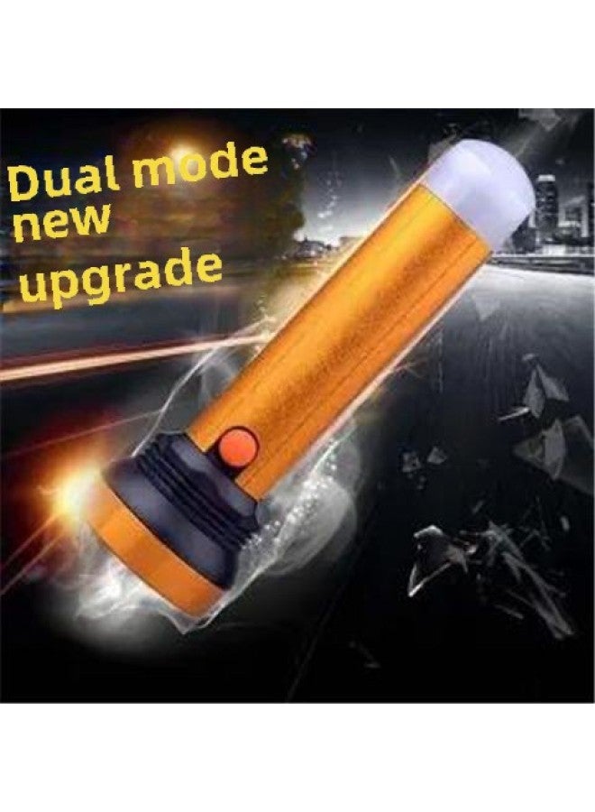 Buy One Get One Free Rechargeable LED Flashlight Home Outdoor Night Lighting Fire Hotel Hotel Emergency Light-Product Specifications:13.5cm Strong Light Lithium Battery - Image 1