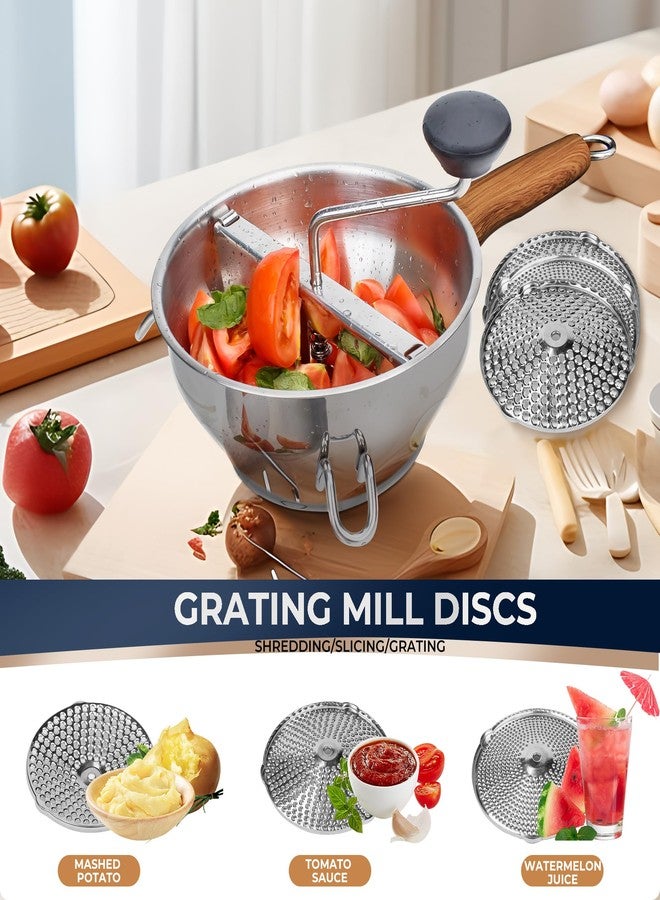 Gemfino Food Mill Stainless Steel With 3 Grinding Discs and Complete Canning Supplies Starter Kit of 8-Includes Tongs, Jar Lifter, Wrench, Lid Lifter, measurer,Funnel,Labels,Multifunctional Spoon(MW-BL-GR) - Image 4