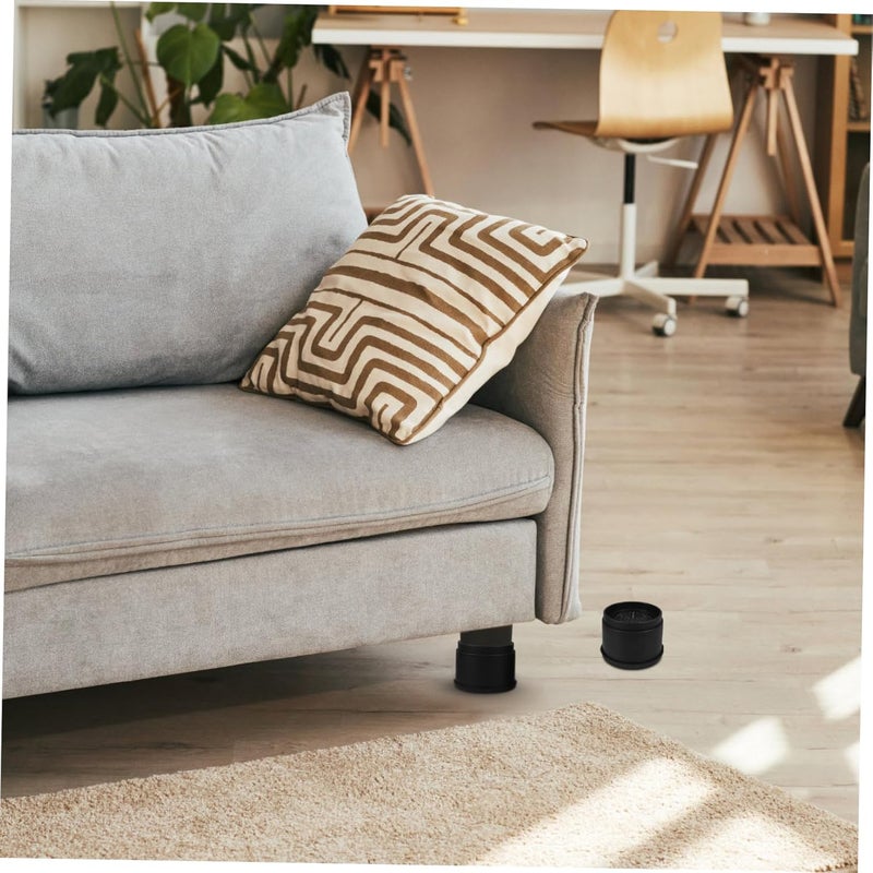 VOSAREA 4 Pcs Adjustable Bed Risers Non-Slip Furniture Lift Pads Heavy Duty Height Extenders for Sofa Desk and Cabinet Floor Protectors for Home Use - Image 4