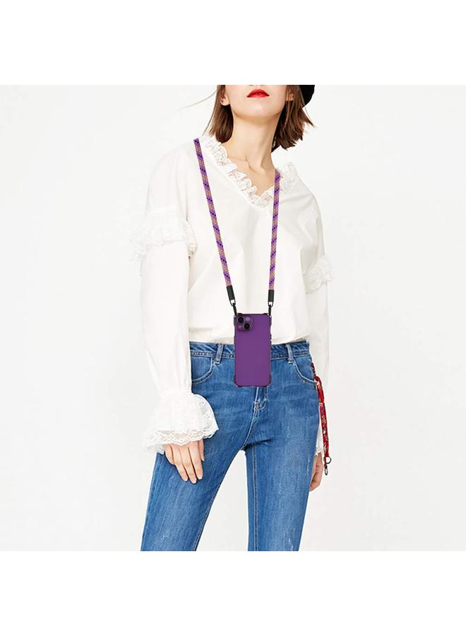 Zaboon Case For iPhone 13 Four-corner Shockproof TPU Phone Case with Lanyard - Image 4