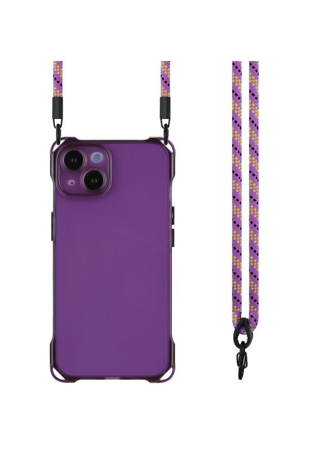 Zaboon Case For iPhone 13 Four-corner Shockproof TPU Phone Case with Lanyard - Image 2