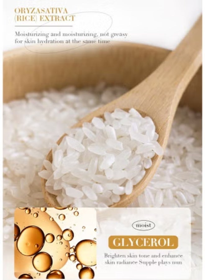 BIOAOUA Rice Puree Hand Cream,, Fast Absorbing Anti Ageing Hand Cream, Smooth And Soft Skin Crack Repair Cream To Remove Wrinkles Darkness 30g - Image 4