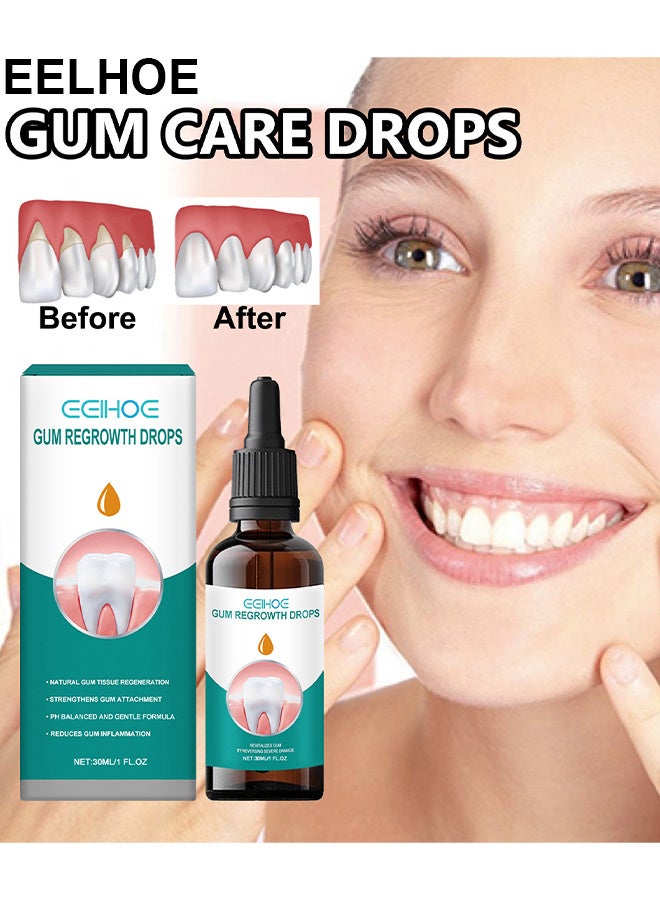 EELHOE Gum Regrowth Drops - Gum Relief Drops - Natural Gum Liquid Drops Mouthwash - Natural Essential Oils Tooth Repair Kit - Rejuvenate Your Gums With Ease - Image 2